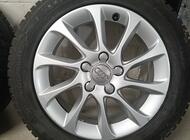 Grajewo ogłoszenia: Sprzedam ładne zadbane alusy z oponami do Audi 5x112 R16 opony... - zdjęcie