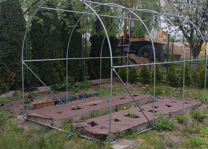 Grajewo ogłoszenia: Sprzedam stelaż do tunelu ogrodowego 2x3m.